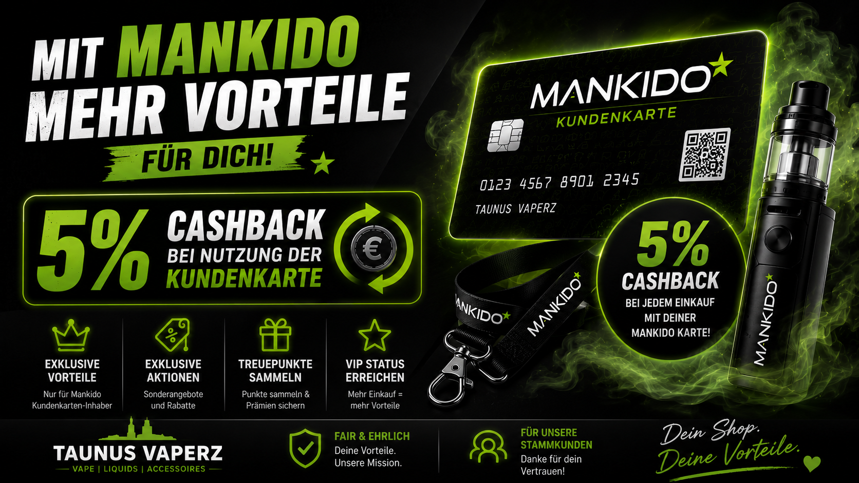 Mit Mankido dauerhaft sparen